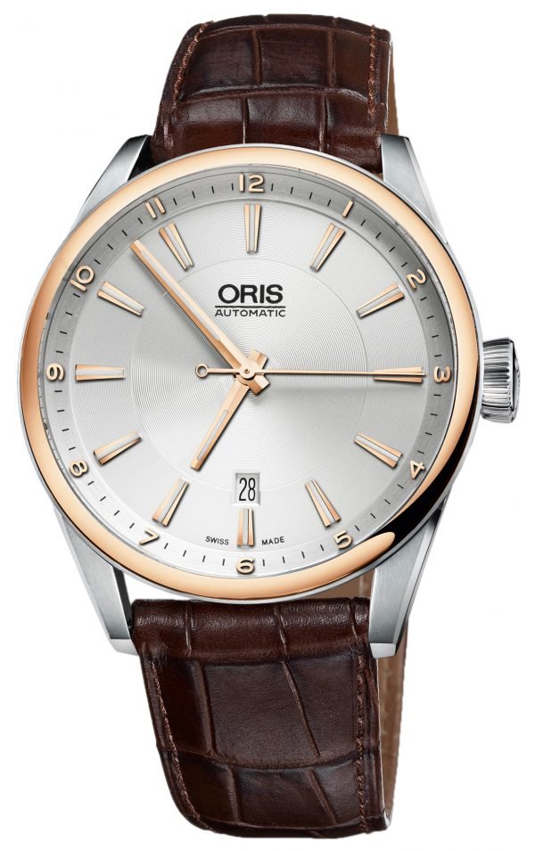 Oris Culture 01 733 7642 6331-07 5 21 80fc Kello Hopea / Nahka