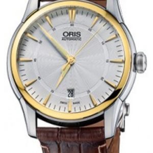 Oris Culture 01 733 7670 4351-07 5 21 70fc Kello Hopea / Nahka