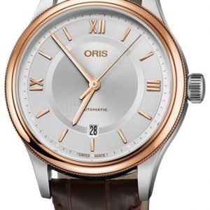 Oris Culture 01 733 7719 4371-07 5 20 32 Kello Hopea / Nahka