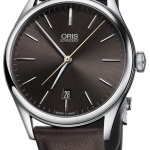 Oris Culture 01 733 7721 4083-Set Ls Kello Ruskea / Nahka