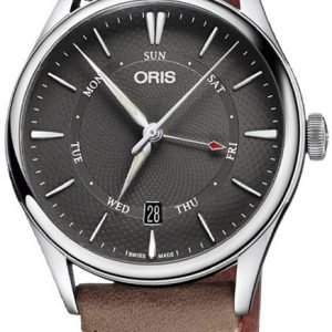 Oris Culture 01 755 7742 4053-07 5 21 32fc Kello Harmaa / Nahka