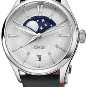 Oris Culture 01 763 7723 4051-07 5 18 34fc Kello Hopea / Nahka