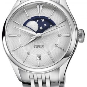 Oris Culture 01 763 7723 4051-07 8 18 79 Kello Hopea / Teräs