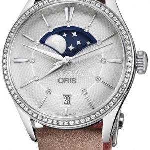 Oris Culture 01 763 7723 4951-07 5 18 33fc Kello Hopea / Nahka