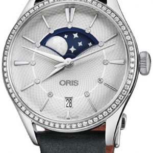 Oris Culture 01 763 7723 4951-07 5 18 34fc Kello Hopea / Nahka