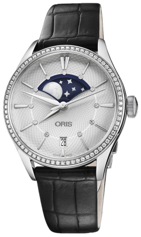 Oris Culture 01 763 7723 4951-07 5 18 64fc Kello Hopea / Nahka