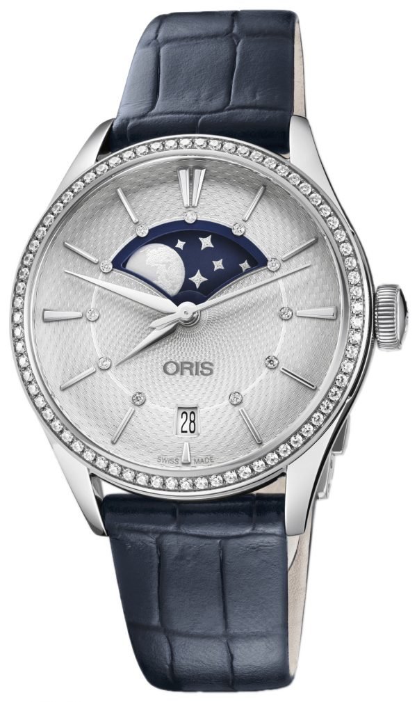 Oris Culture 01 763 7723 4951-07 5 18 66fc Kello Hopea / Nahka