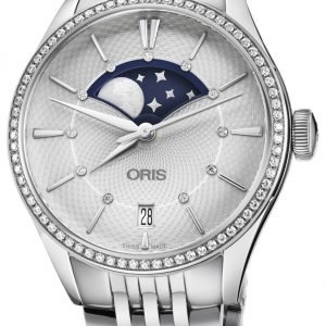 Oris Culture 01 763 7723 4951-07 8 18 79 Kello Hopea / Teräs