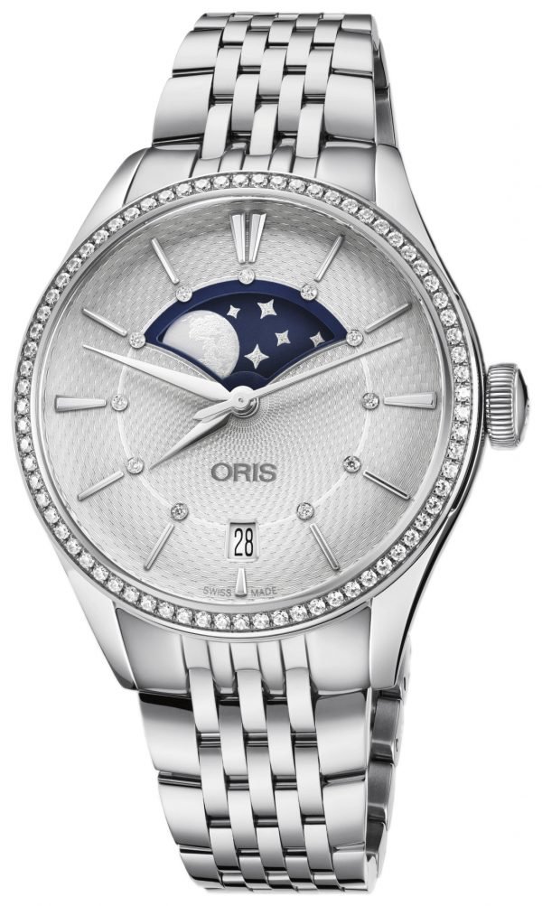 Oris Culture 01 763 7723 4951-07 8 18 79 Kello Hopea / Teräs