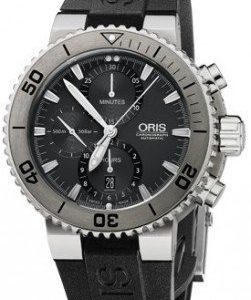 Oris Diving 01 674 7655 7253-07 4 26 34teb Kello Harmaa / Kumi