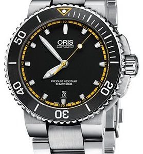 Oris Diving 01 733 7653 4127-07 8 26 01peb Kello Musta / Teräs