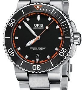 Oris Diving 01 733 7653 4128-07 8 26 01peb Kello Musta / Teräs