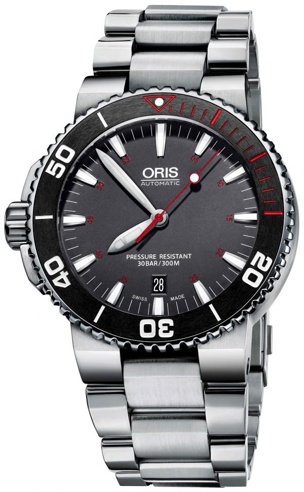 Oris Diving 01 733 7653 4183-Set Mb Kello Harmaa / Teräs