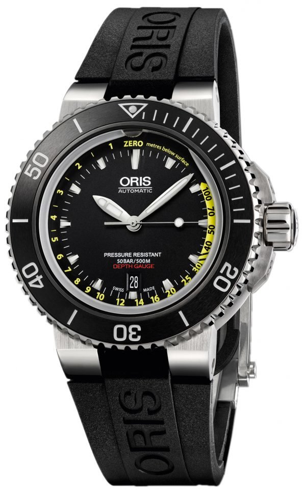 Oris Diving 01 733 7675 4154-Set Rs Kello Musta / Kumi