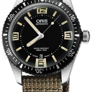 Oris Diving 01 733 7707 4064-07 5 20 22 Kello Musta / Tekstiili