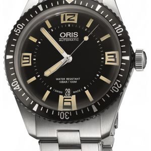 Oris Diving 01 733 7707 4064-07 8 20 18 Kello Musta / Teräs