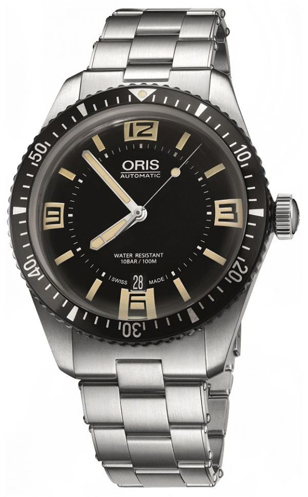 Oris Diving 01 733 7707 4064-07 8 20 18 Kello Musta / Teräs