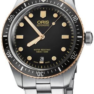 Oris Diving 01 733 7707 4354-07 8 20 18 Kello Musta / Teräs