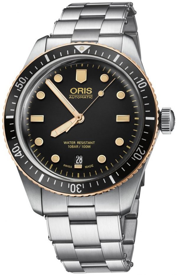 Oris Diving 01 733 7707 4354-07 8 20 18 Kello Musta / Teräs