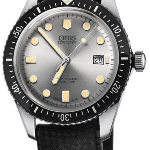 Oris Diving 01 733 7720 4051-07 4 21 18 Kello Hopea / Kumi