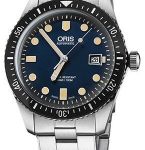 Oris Diving 01 733 7720 4055-07 8 21 18 Kello Sininen / Teräs