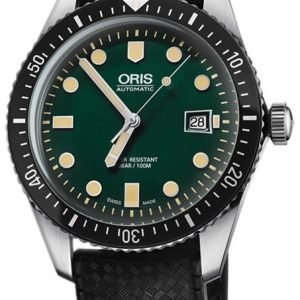 Oris Diving 01 733 7720 4057-07 4 21 18 Kello Vihreä / Kumi