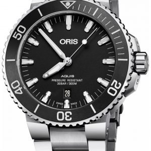 Oris Diving 01 733 7730 4124-07 8 24 05eb Kello Musta / Teräs