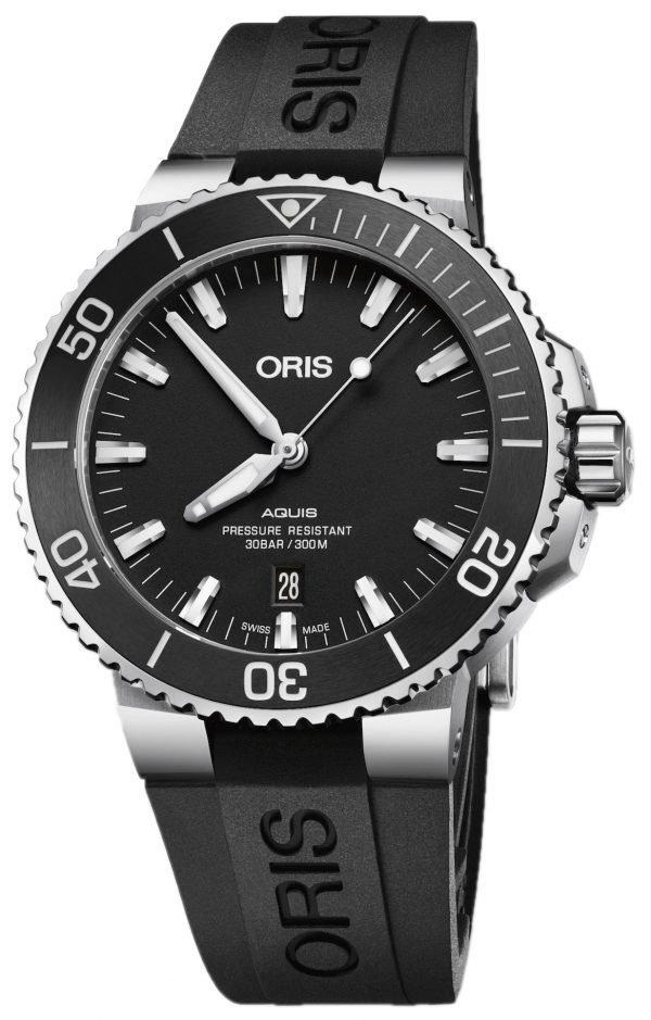 Oris Diving 01 733 7730 4154-07 4 24 64eb Kello Musta / Kumi