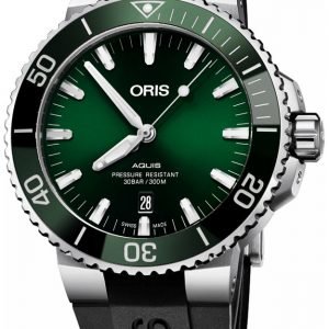 Oris Diving 01 733 7730 4157-07 4 24 64eb Kello Vihreä / Kumi