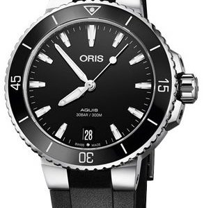 Oris Diving 01 733 7731 4154-07 4 18 64fc Kello Musta / Kumi