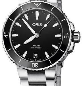 Oris Diving 01 733 7731 4154-07 8 18 05p Kello Musta / Teräs