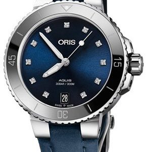 Oris Diving 01 733 7731 4195-07 5 18 46fc Kello Sininen / Nahka