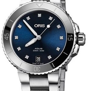 Oris Diving 01 733 7731 4195-07 8 18 05p Kello Sininen / Teräs