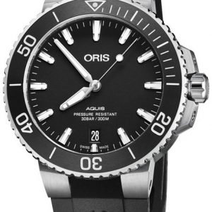 Oris Diving 01 733 7732 4124-07 4 21 64fc Kello Musta / Kumi