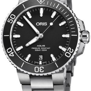 Oris Diving 01 733 7732 4124-07 8 21 05eb Kello Musta / Teräs