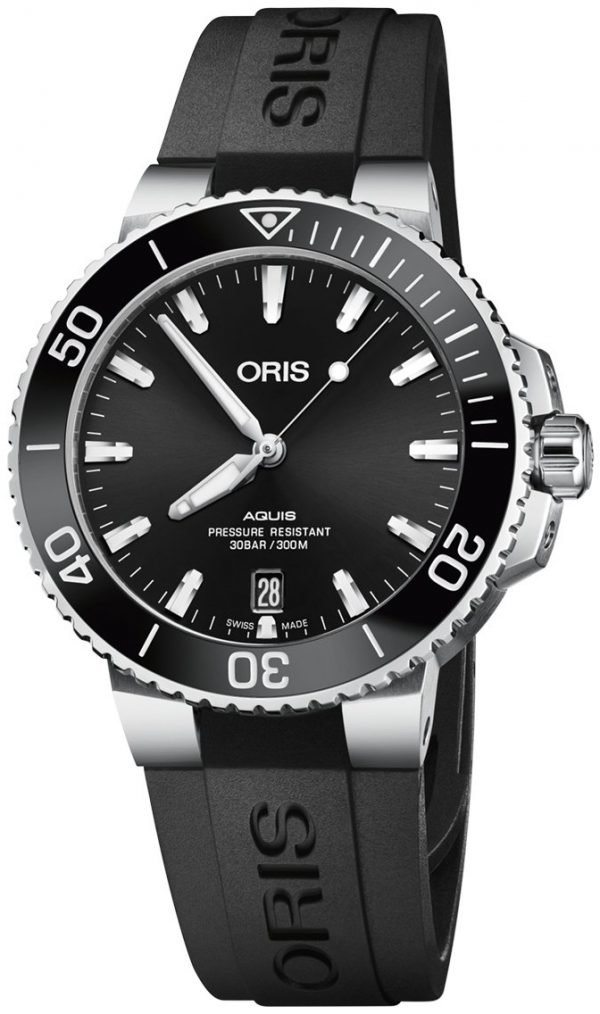 Oris Diving 01 733 7732 4134-07 4 21 64fc Kello Musta / Kumi