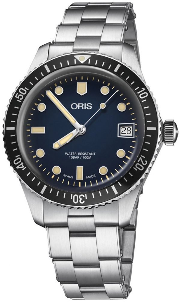 Oris Diving 01 733 7747 4055-07 8 17 18 Kello Sininen / Teräs