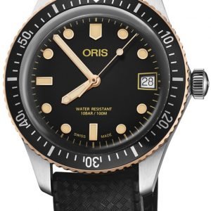 Oris Diving 01 733 7747 4354-07 4 17 18 Kello Musta / Kumi