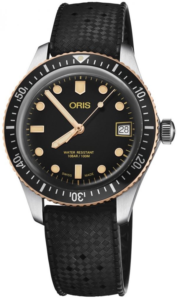 Oris Diving 01 733 7747 4354-07 4 17 18 Kello Musta / Kumi