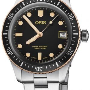 Oris Diving 01 733 7747 4354-07 8 17 18 Kello Musta / Teräs