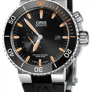 Oris Diving 01 743 7709 7184-Set Rs Kello Musta / Kumi