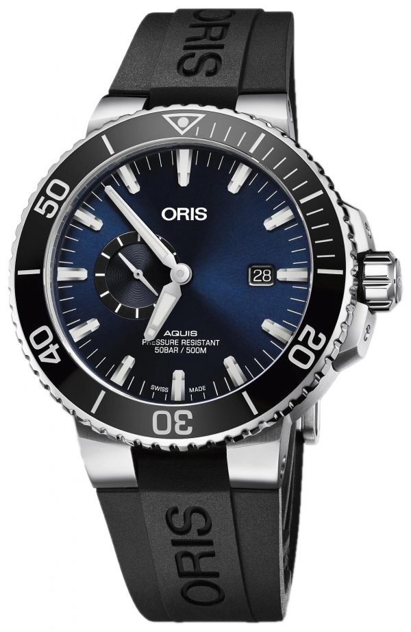 Oris Diving 01 743 7733 4135-07 4 24 64eb Kello Sininen / Kumi