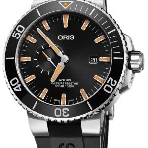 Oris Diving 01 743 7733 4159-07 4 24 64eb Kello Musta / Kumi