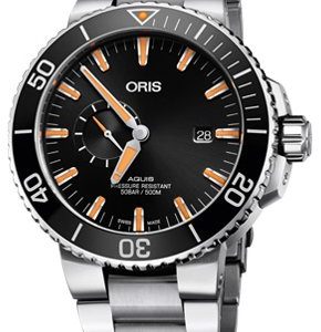 Oris Diving 01 743 7733 4159-07 8 24 05peb Kello Musta / Teräs