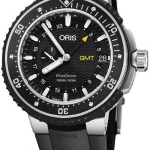 Oris Diving 01 748 7748 7154-07 4 26 74teb Kello Musta / Kumi