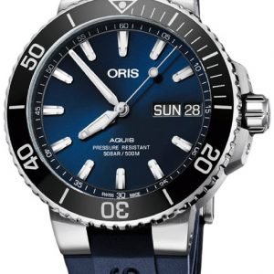 Oris Diving 01 752 7733 4135-07 4 24 65eb Kello Sininen / Kumi