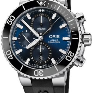 Oris Diving 01 774 7743 4155-07 4 24 64eb Kello Sininen / Kumi