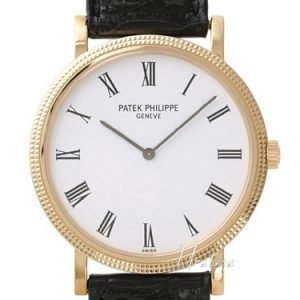 Patek Philippe Calatrava 5120j/001 Kello Valkoinen / Nahka