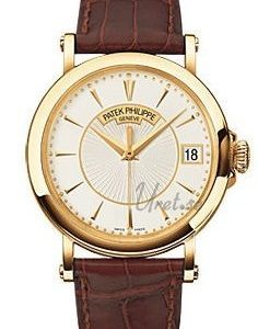 Patek Philippe Calatrava 5153j/001 Kello Hopea / Nahka