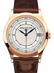 Patek Philippe Calatrava 5296r/001 Kello Hopea / Nahka